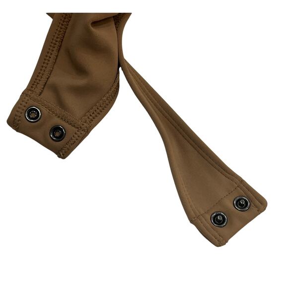 M2-60 EXPRESS Women's Body Contour Low Back Bodysuit Tan XS - Picture 5 of 8